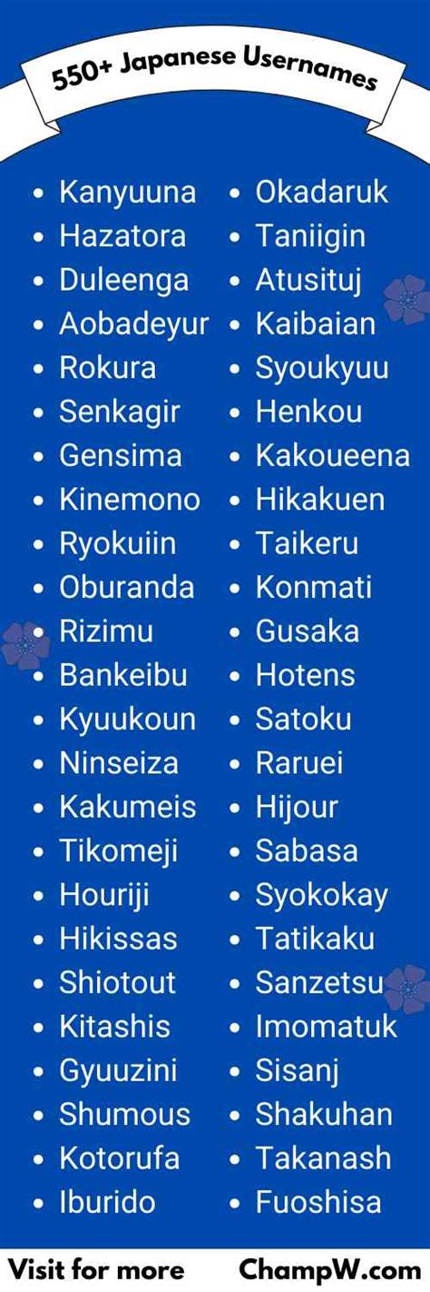 cool japanese game names|550+ Japanese Usernames That Are Cool And Catchy .